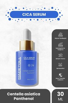 Madetoll Cica Serum 30 ml Cilt Yenileyici, Bariyer Güçlendirici ve Yatıştırıcı Centella Asiatica+Panthenol