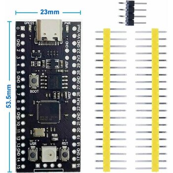 Robiz Raspberry Pi Pico RP2040 16MB Modül Type C Dual Core 264KB Arm Cortex-M0+ Micro Kontrolör
