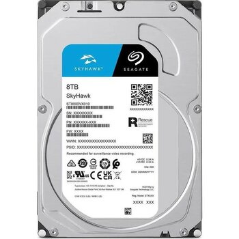 Seagate 8tb Skyhawk ST8000VX010 256MB 5900RPM Sata-3 Güvenlik Diski