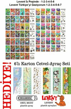 Timaş Çocuk Levent Türkiye'yi Geziyorum 1-7 & İz Peşinde 1-6 Seti (65 Kitap 6240 Sayfa)