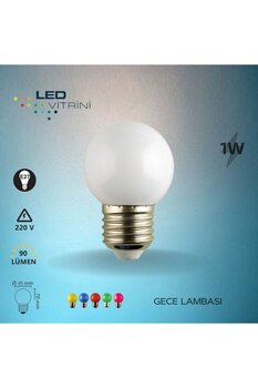 Seçer Aydınlatma 1w Gece Lambası Led Ampul