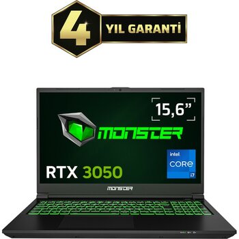 Monster Abra A5 V21.7.5 Intel Core I7 13700H 32 GB 1tb SSD Rtx 3050 Windows 11 15,6" 144 Hz Oyun Bilgisayarı - 1 TB