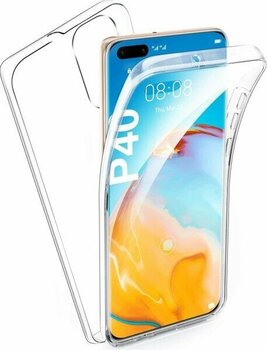 Prolysus Huawei P40 360 Derece Kılıf Full Tam Koruma Ön Arka Şeffaf Kılıf - Saydam
