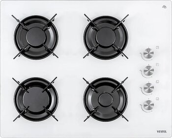 Vestel AO-65104 B-T Beyaz Cam Ankastre Ocak