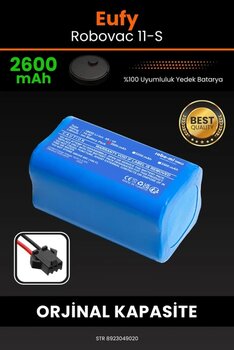 Robo-Mi Eufy Robovac 11S 2600Mah Robot Süpürge Bataryası - Koruma Katmanlı Batarya Teknolojisi