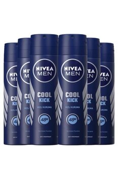 NIVEA Cool Kick Erkek Sprey Deodorant 150 ml x 6 Adet Avantajlı Paket