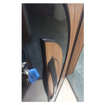 Tezwood 3460 Ahşap Kaplama Kabartma Model Çelik Kapı, Daire Kapısı, Villa Kapısı