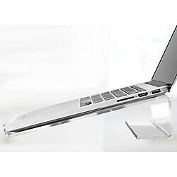 Tekno Trust Modern ve Şık, Pratik Kullanımlı, Taşınabilir ve Dayanıklı Notebook Standı ( Şeffaf Pleksi)