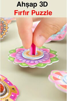 kutuTR Notpa Çocuklar İçin 3D Puzzle Fırfır Set 10 Ayrı Figür