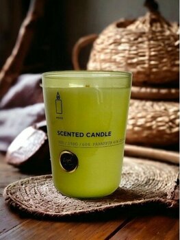 Royal Mum Oud Kokulu - Naturel Bardak Mum - Yeşil - 1 Adet