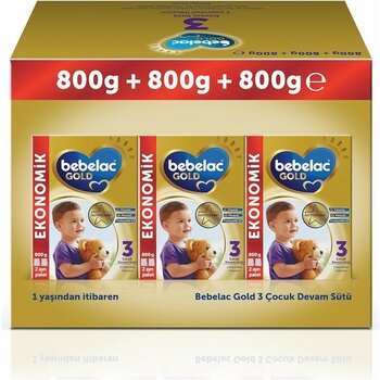 Hype Store Bebelac Gold 3 Çocuk Devam Sütü, 3X800GR 9-12 Ay - Standart