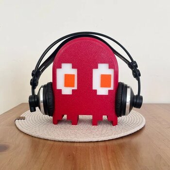 Tuff 3D Pacman Cepli Kırmızı Kulaklık Standı