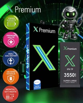 Xpremium Iphone 7 Plus Batarya Pil Süper Yüksek Kapasiteli Güçlendirilmiş 3550 Mah
