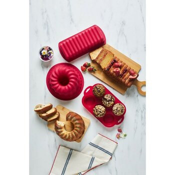 Esnek Silikon Kek Kalıbı Seti, Renkli ve Çok Amaçlı, 3'lü Paket - Seçenek 1