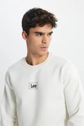 Lee Regular Fit Normal Kesim Sıfır Yaka Sweatshirt