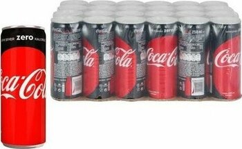 Coca Cola Zero 250 ml x 24' lü