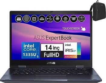 Asus Expertbook B3 Flip B3402FVA Intel Core I5-1335U 16GB 512GB SSD 14" Fhd Dokunmatik Freedos Taşınabilir Bilgisayar B3402I58512S0D02+ZETTAÇANTA