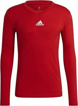 adidas Team Base Tee Erkek Futbol Uzın Kollu Antrenman Tişörtü GN5674 Kırmızı - L