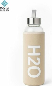 Tohana H2O Kılıflı Cam Matara 750 ml - Bej