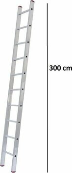 Beykon 3 M Tek Parça Endüstriyel 3 metre Alüminyum 10 Basamak Merdiven