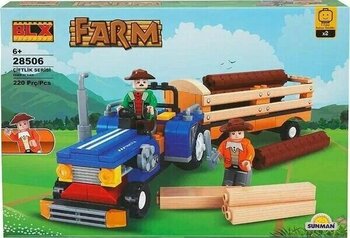Parstek Sun Blx-Çiftlik Set Römorklu Traktör 28506 220 Parça 3+ Yaş Çiftlik Oyuncak