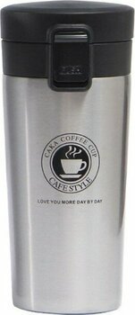 Teknotrust Kilitli 304 L Çelik Gri 500 ml Kahve Termos Mug CIN406GR - 0,01 lt - 0400