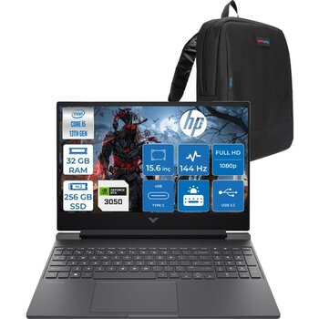 Hp Victus 15-FA2704NT Intel Core I5 13420H 32GB 256GB SSD RTX3050 6gb Freedos 15,6" Fullhd (1920 x 1080) 144 Hz IPS 300NIT Taşınabilir Bilgisayar B...