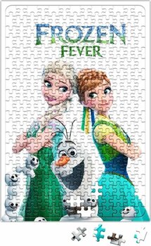 Baskı Dükkanı Elsa Anna Frozen Fever Olaf Puzzle 240 Parça Yapboz