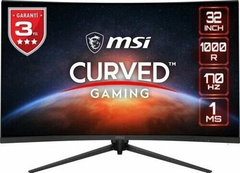 MSI G321CQP E2 31.5 inç 16:9 1000R VA 170 Hz 2560x1440 Oyuncu Monitörü