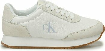 Calvin Klein RUNNER LACEUP LOW MIX MG Krem Kadın Sneaker - 37 - Bej