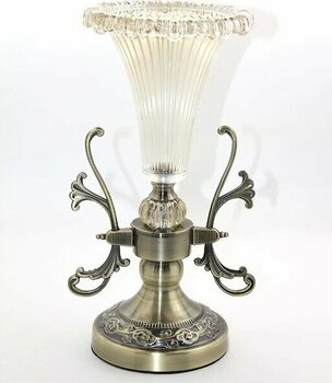 Cam Şamdan Tekli Alk3163 Beyaz