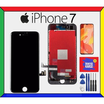 Apple Uyumlu Iphone 7 Ekran Lcd + Tamir Seti Hediyeli Siyah