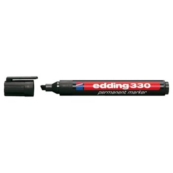 Edding Markör Permanent Kesik Uçlu 1-5 Mm Siyah 330 10 Adet