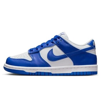 Nike Dunk Low GS Leather Unisex Sneaker Hakiki Deri Günlük Spor Ayakkabı Beyaz Mavi