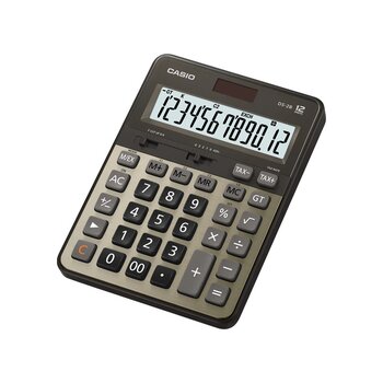 Casio Ds-2b-gd Profesyonel Masaüstü Hesap Makinesi - 12 Hane Gri