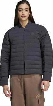 adidas Helionic Lite J Erkek Günlük Mont IN6276 Siyah L Beden