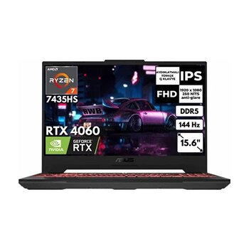 Asus TUF Gaming A15 AMD Ryzen 7 7435hs 32 GB RAM 256 GB SSD Rtx4060 15.6" FHD W11 Pro Gaming Laptop Fa507nvr157at71