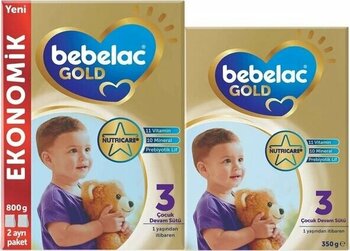 Bebelac Gold 3 Çocuk Devam Sütü 1150 gr (800 gr+350 gr)