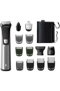 Philips Multigroom 7000 Serisi,DualCut Teknolojili Yüz,Saç ve Vücut için Çok Stilli Düzeltici