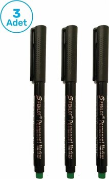 fenlot Asetat Kalemi CD Kalemi Permanent Kalem Medium Uçlu 3 Renk Set