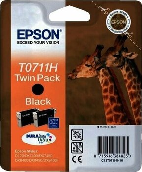 Tonersepeti Epson T0711h-C13t07114h20  Siyah Kartuş 2'Li