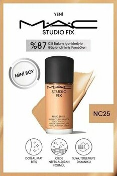 MAC Studio Fix Fluid NC25 SPF 15 Mat Bitiş 15 ml Fondöten