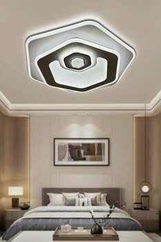 Trend Plafonyer Pleksi Ledli Avize - 1 - Beyaz