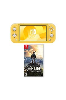 Nintendo Switch Lite Konsol Sarı + The Legend Of Zelda Breath Of The Wıld Oyun