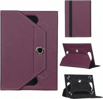 Casper Via L40 Mor Uyumlu Casper Via L40 Suni deri Tablet Kılıfı