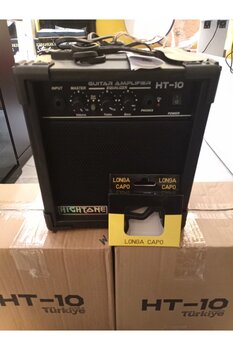 HIGHTONE-10 Ht-10 Watt Elektro Gitar SİYAH Combo Amfi GİTAR KAPOSU HEDİYELİ.