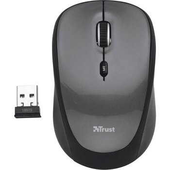 Trust 24549 Sessiz Kablosuz Mouse Gri - Renkli