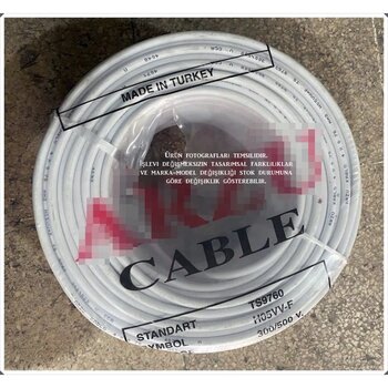 4 X 0,75 Mm Cca 4 Kanal Beyaz Ttr Kablo