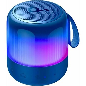 Anker Soundcore Glow Mini Taşınabilir Hoparlör - 360° Ses Bluetooth Hoparlör - Işık Gösterisi - 12 Saat Pil - A3136 -Mavi - Mavi