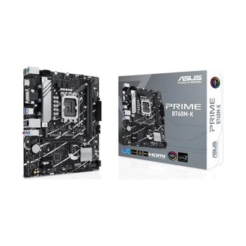 Asus Prıme B760m-k Ddr5 8000mhz 1xvga 1xhdmı 2xm.2 Usb 3.2 Matx 1700p 12. / 13. Ve 14. Nesil İşlemci Uyumlu